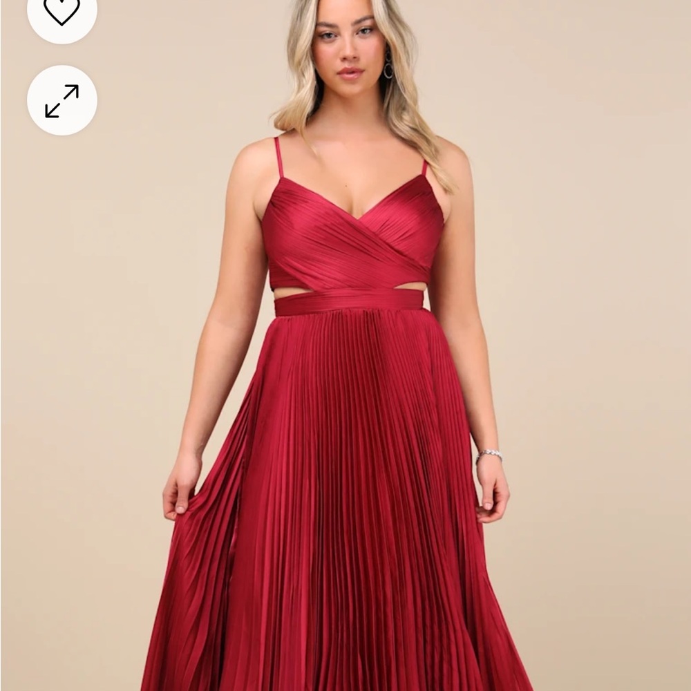 Lulu's Red Sleeveless Sundress for Weddings
